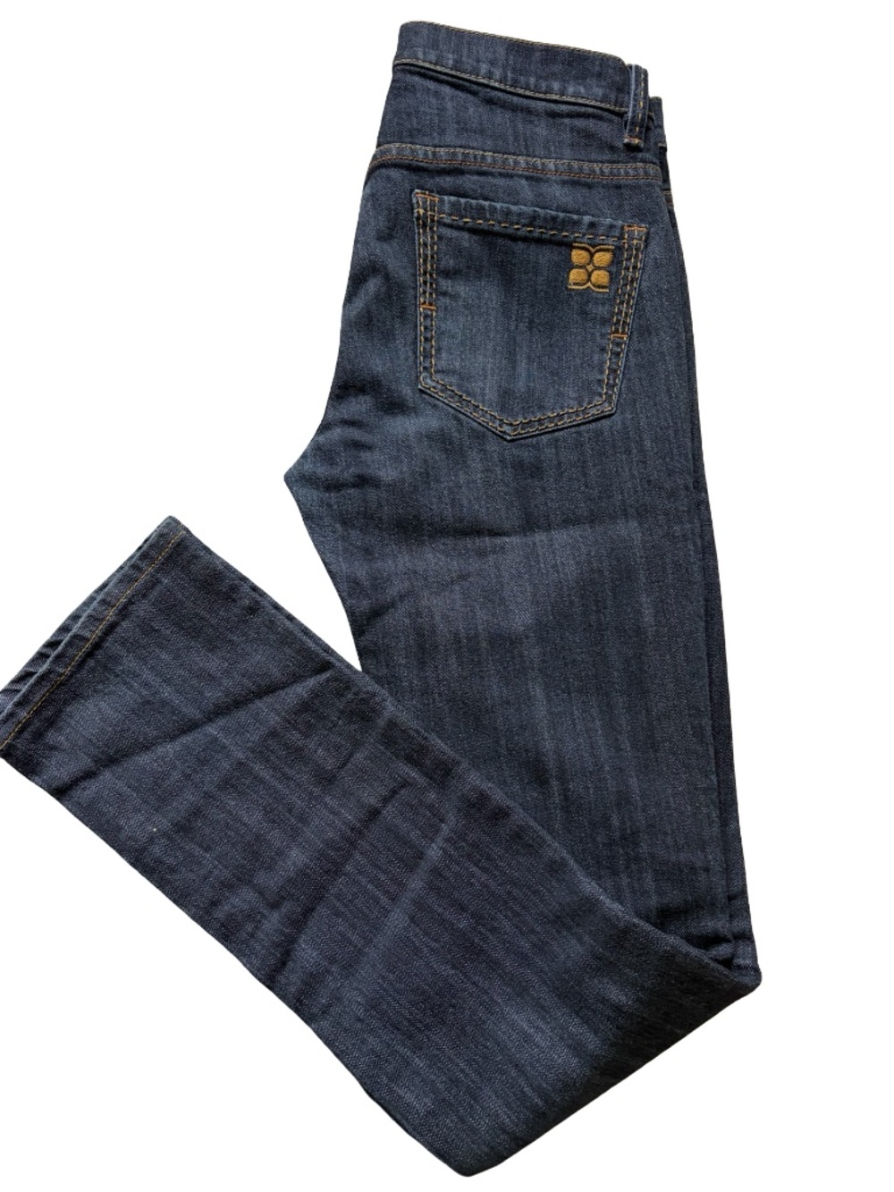 BCBGMaxAzria Womens Dark Deep Ocean Slim Fit Woven Jeans-Sz-28X32"